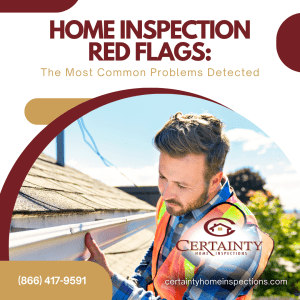 Professional home inspector examining roof for common issues.